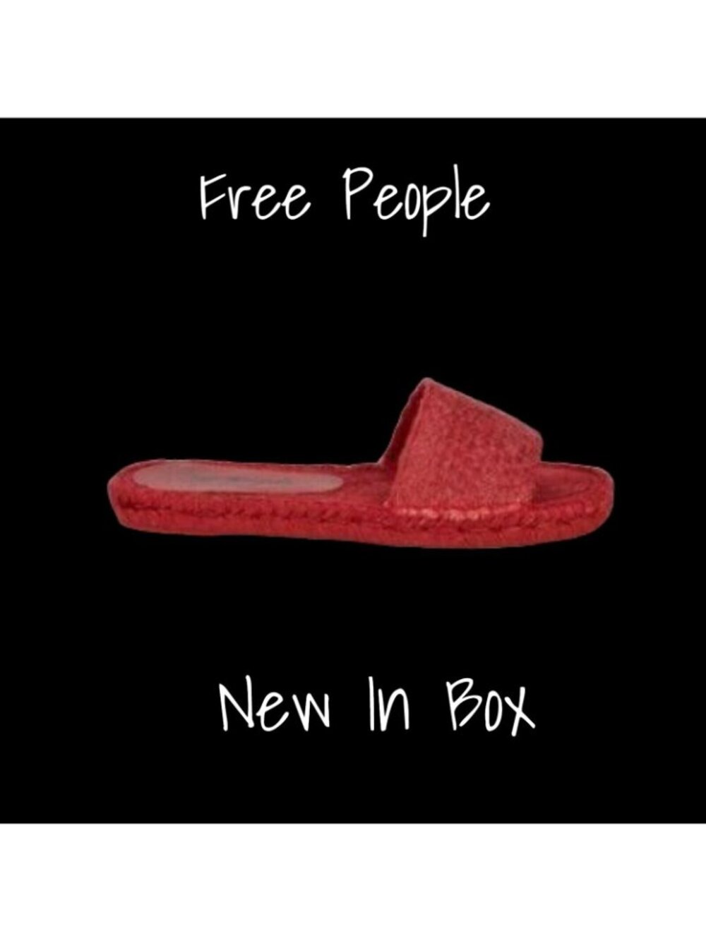 Free People Espadrille Sandals  Shoes Women's Red Size 7 US 37 EU New - Picture 4 of 13